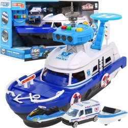 Διαδραστικό αστυνομικό πλοίο 2 σε 1 με αποθηκευτικό χώρο, φώτα και ήχους