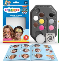 Σετ 8 χρωμάτων για πρόσωπο και σώμα SNAZAROO – PAW PATROL Skye & Rubble