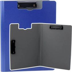 Επιφάνεια γραφής με δύο κλιπ A4 μπλε