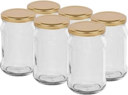 Βάζα κονσερβοποίησης με καπάκι 300 ml Twist, σετ 6 τεμ.