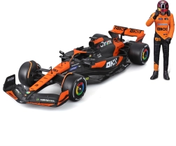 Bburago 1:24 Formula 1 McLaren MCL38 2024 με φιγούρα οδηγού