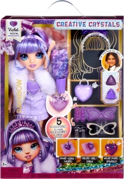 Κούκλα Rainbow High Creative Crystals Violet Willow – δημιουργικό σετ για την κατασκευή κρυστάλλινων αξεσουάρ