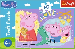 Παζλ 60 κομματιών Χαρούμενο γουρουνάκι – Peppa Pig
