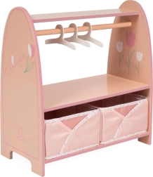 Ξύλινη κρεμάστρα ρούχων-ντουλάπας για κούκλες TULIPE