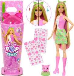 Barbie Pop Reveal Shakes κούκλα με γατάκι και αξεσουάρ
