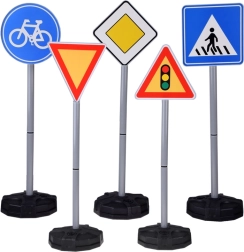 Εκπαιδευτικό σετ πινακίδων κυκλοφορίας για παιδιά