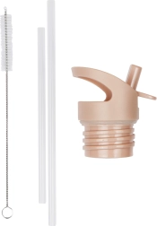 A Little Lovely Company σετ καπακιού, βουρτσάκι και καλαμάκι για ανοξείδωτο μπουκάλι 350 ml – Duha