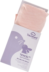 Träumeland εφαρμοστό σεντόνι Tencel uni rose smoke