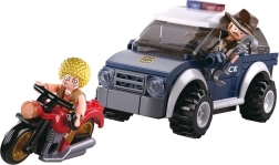 Sluban αστυνομία offroad και κλέφτης σε μηχανή