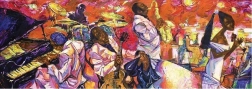 Πανοραμικό παζλ ART PUZZLE Χρώματα της τζαζ 1000 κομμάτια