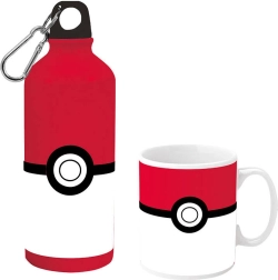 Σετ κούπα και μπουκάλι με σχέδιο POKÉMON Poké Ball