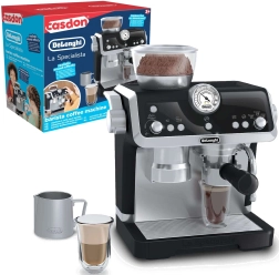 Outlet παιδική μηχανή καφέ με μοχλό DeLonghi με αφροποιητή γάλακτος Casdon – κατεστραμμένη συσκευασία