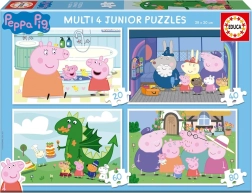 Παζλ Γουρουνάκι Peppa 4 σε 1 (20, 40, 60, 80 κομμάτια) EDUCA