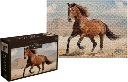 Παζλ Wild Horses: καφέ άγριο άλογο 1000 κομμάτια
