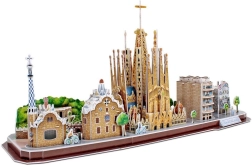 3D παζλ CityLine πανοραμικό Barcelona – 186 κομμάτια
