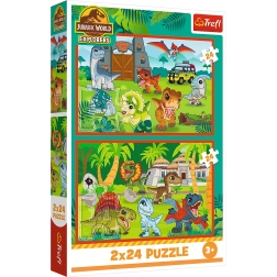 Παζλ 2x24 Μικροί δεινόσαυροι Universal Jurassic World Trefl