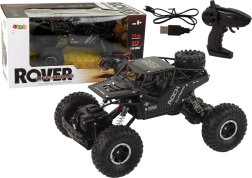 RC αυτοκίνητο Rover 1:16 μαύρο, τηλεχειριζόμενο off-road crawler 4x4