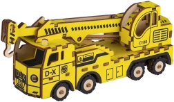 Woodcraft ξύλινο 3D παζλ Γερανοφόρο όχημα
