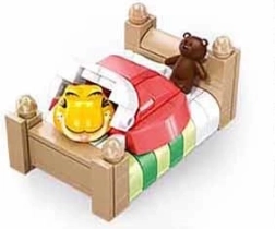 Sluban Garfield στο κρεβάτι – σετ κατασκευής