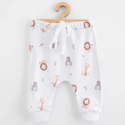 Παιδικό βαμβακερό παντελόνι φόρμας jogger NEW BABY For Babies safari, μέγεθος 80