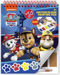 Μπλοκ σπιράλ Paw Patrol με ζωγραφιές για χρωμάτισμα και χρώματα
