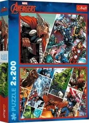 Παζλ 2×200 κομμάτια Avengers – Υπερασπιστές του κόσμου MARVEL