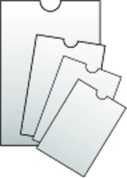 Διαφανής θήκη για έγγραφα 86x111mm