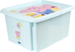 Πλαστικό κουτί αποθήκευσης με καπάκι KEEEPER Peppa Pig 24 l