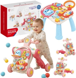 Εκπαιδευτικό περπατούρας WOOPIE Baby, πατίνι, ποδήλατο ισορροπίας και τραπεζάκι 4 σε 1
