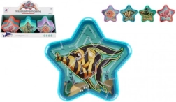 Teddies λαβύρινθος με μπίλια σε σχήμα αστέρι – τσέπικο παζλ για παιδιά (μίξη χρωμάτων)