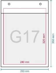 Φάκελος με φυσαλίδες G17 350 × 250 mm με αυτοκόλλητο κλείσιμο