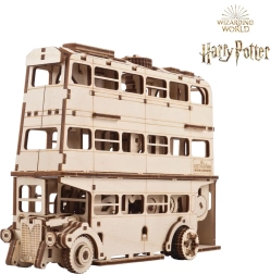 Ugears 3D Ξύλινο Μηχανικό Παζλ Ιππότης Λεωφορείο Harry Potter