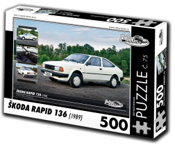 Παζλ Retro-auta Škoda Rapid 136 (1988) – 500 κομμάτια