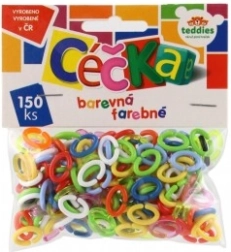 Χρωματιστά C-κρικάκια 150 τεμ. πλαστικά σε σακουλάκι