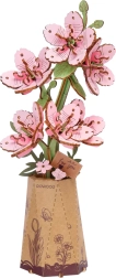 Ξύλινο 3D μπουκέτο Sakura – κιτ κατασκευής χωρίς κόλλα