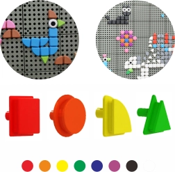 Masterkidz Σετ μανταλάκια σε σχήμα γεωμετρικών σχημάτων για πίνακες STEM