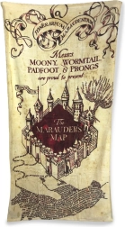 Πετσέτα μπάνιου Harry Potter Χάρτης των Μαρσόνων 75 × 150 cm βαμβάκι
