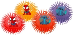 Χνουδωτή λαστιχένια μπάλα SPIDEY και STITCH 17 cm