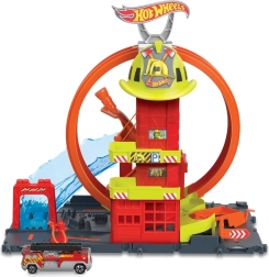 Hot Wheels City σούπερ πυροσβεστικός σταθμός με λούπα