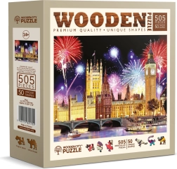 Ξύλινο παζλ Νυχτερινό Λονδίνο 505 κομμάτια – WOODEN CITY