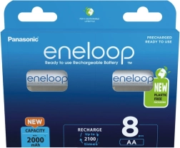 Επαναφορτιζόμενες μπαταρίες Eneloop AA 2000 mAh 8 τεμ.