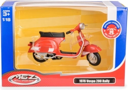 Μοντέλο σκούτερ Vespa 200 Rally 1:18 κόκκινο (1976)