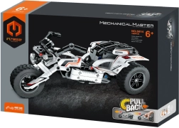 Σετ κατασκευής τρίκυκλης μοτοσικλέτας με μηχανισμό ανάστροφης κίνησης, 198 κομμάτια