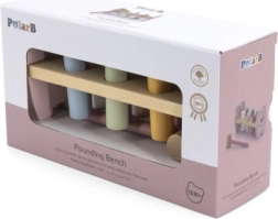 VIGA PolarB ξύλινος πάγκος σφυροκοπήματος με σφυράκι Αλεπού Montessori