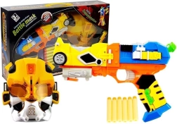 Αφρώδες blaster 2 σε 1 με μάσκα και μετατροπή σε ρομπότ