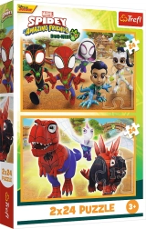 Παζλ 2×24 SPIDEY και δεινόσαυροι Trefl
