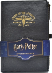 Harry Potter σημειωματάριο τσέπης με θήκη και φερμουάρ Order of the Phoenix A5