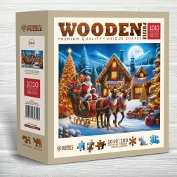 Ξύλινο παζλ WOODEN CITY Ο Άγιος Βασίλης έρχεται – 1010 κομμάτια