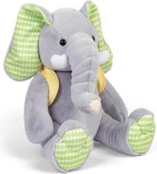 Λούτρινος ελέφαντας με σακίδιο 26 cm BIGJIGS TOYS