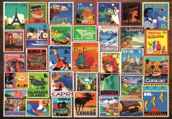 Παζλ Ravensburger Γραμματόσημα από διάφορες γωνιές του κόσμου 200 κομμάτια